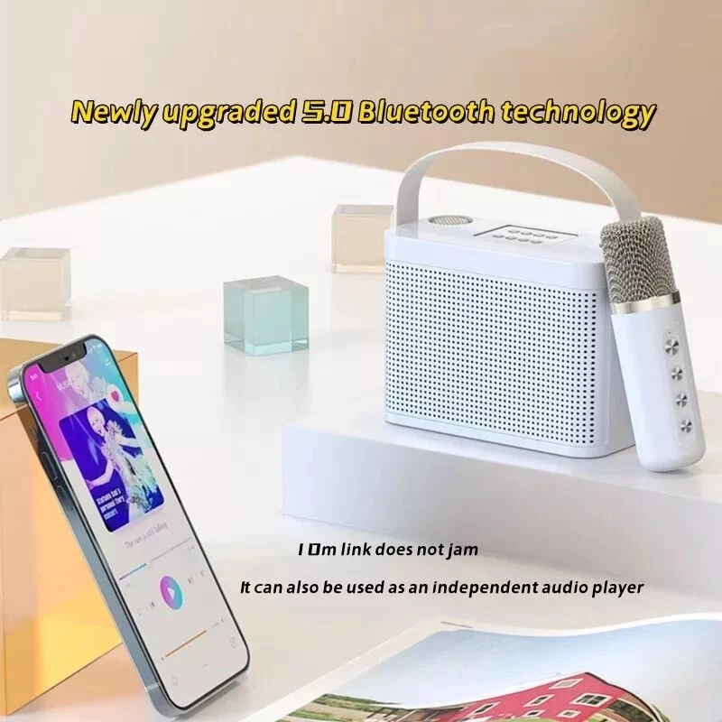Bluetooth Speaker with Mic Wireless Portable Mini Karaoke Speaker with ...