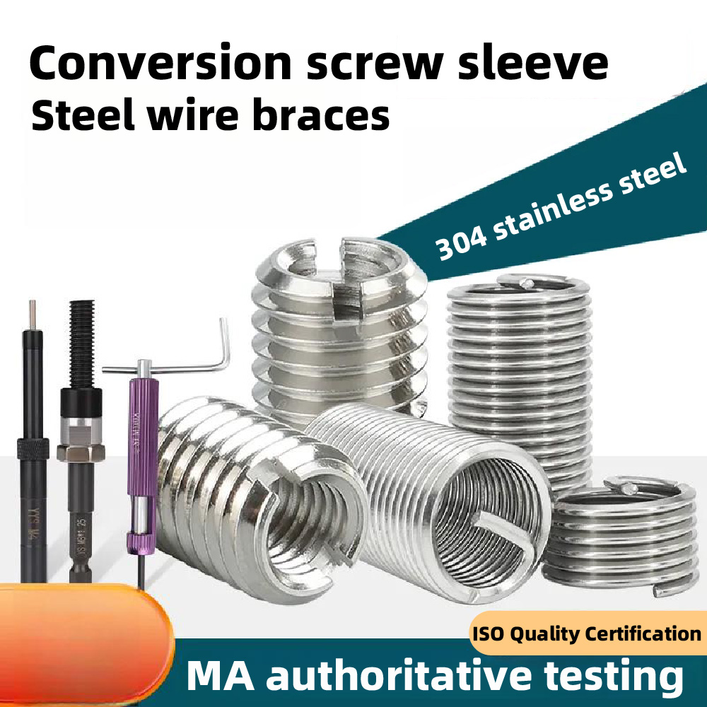 150pcs/304 stainless steel wire thread sleeve M3-M8 series thread ...
