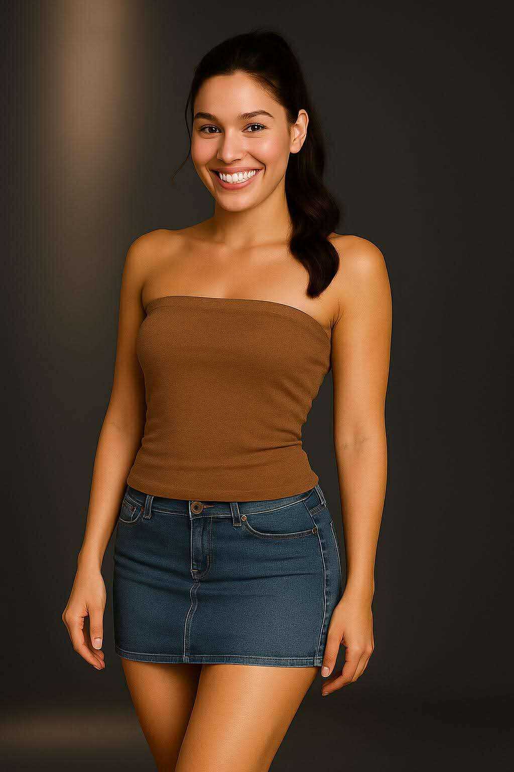 Rizza Tube top womenswear stretchable fit small to large | Shopee ...