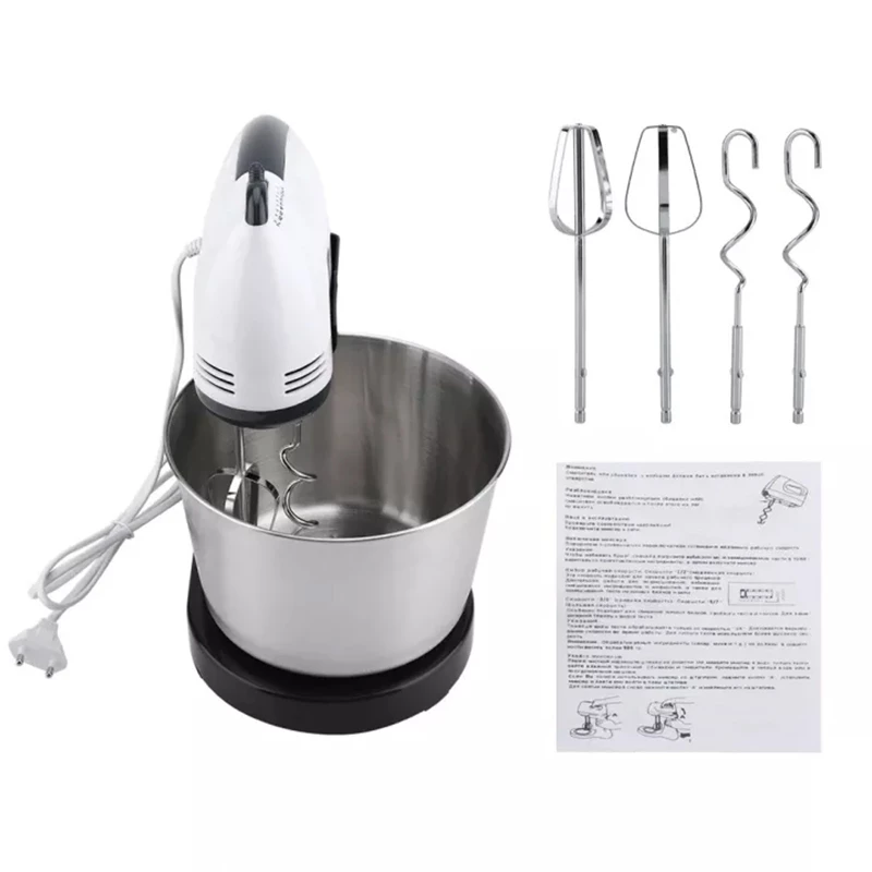 CQW Hand Mixer 7 Speed Electric Mixer with Stand and Stainless Bowl ...
