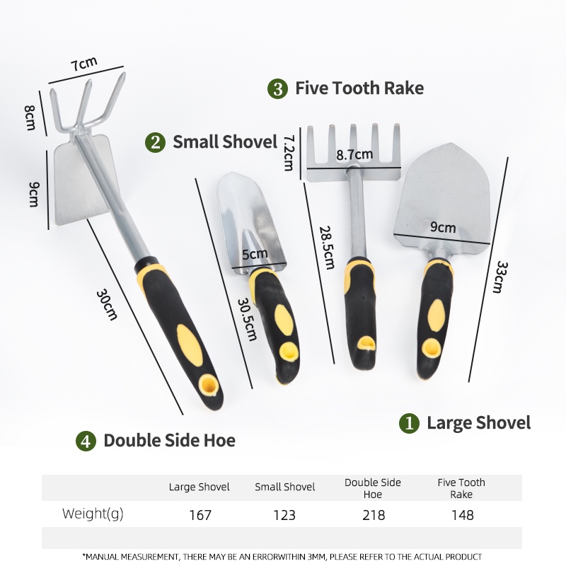 Gardening Tools Set Digging Weeding Hand Shovel With Non-Slip Rubber ...