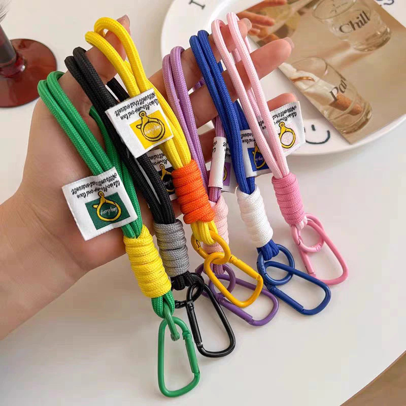 Outdoor backpack climbing buckle nylon braided rope bag pendant mobile ...