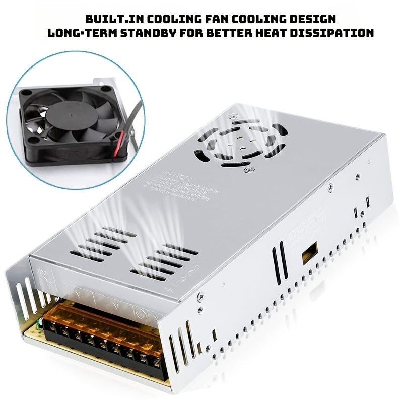 LED Strips Power Supply Adapter AC-DC 90-264V TO 12V 10A Transformer ...