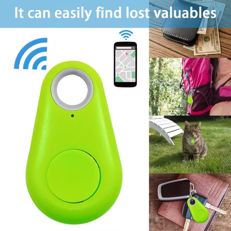 Mini Wireless GPS Tracker Wallet Kids Pet Anti Loss Alarm pet Tracker ...