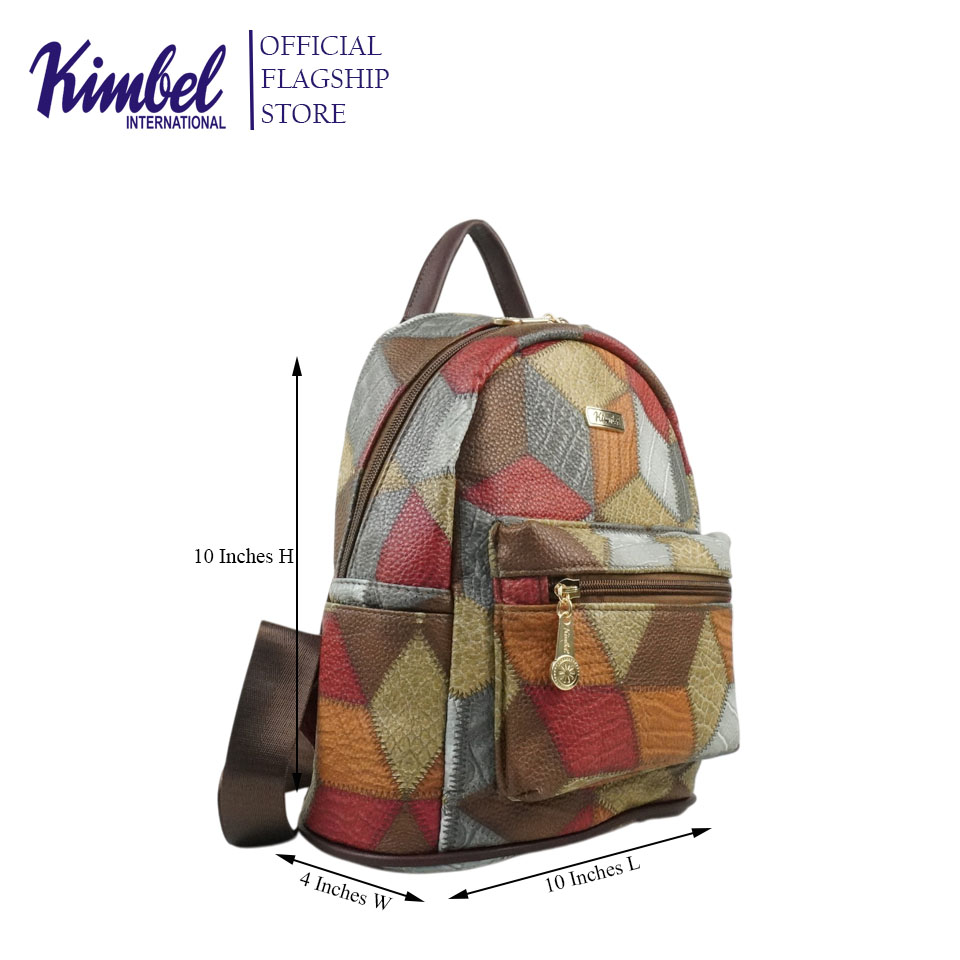 KIMBEL BCAB5881 Backpack Small Size Synthetic Leather | Shopee Philippines