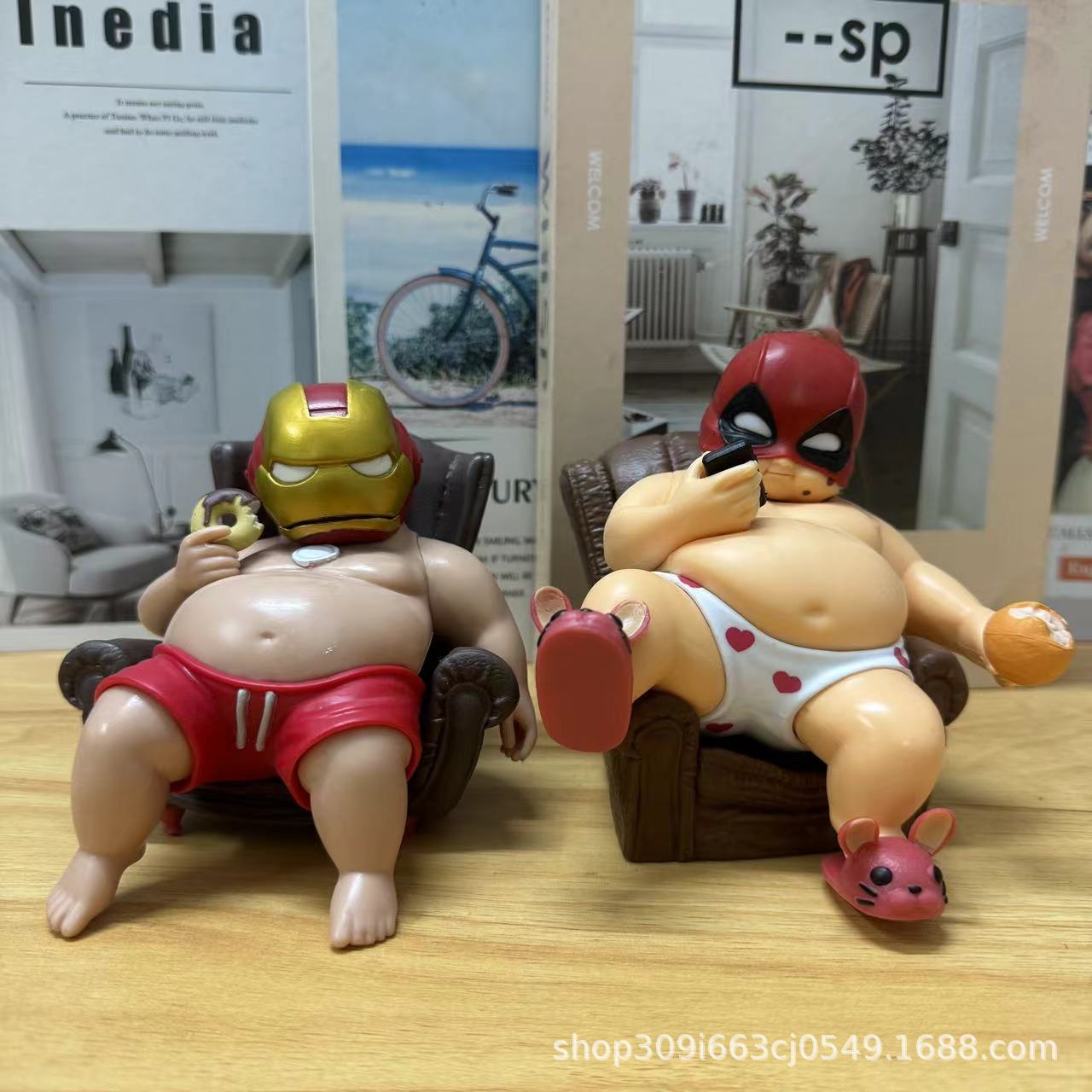 fat iron man and fat deadpool 12cm | Shopee Philippines