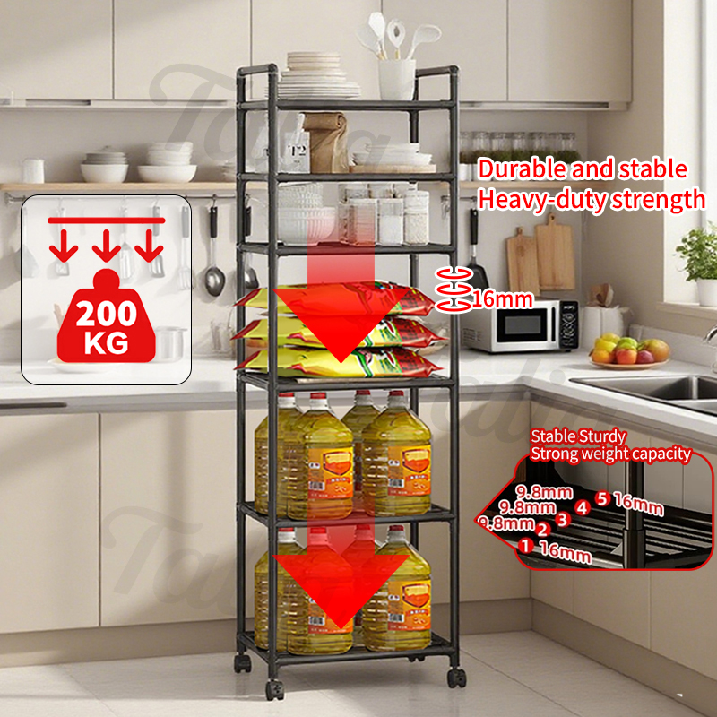 [COD]Multilayer simple storage rack for family kitchens insect-proof ...
