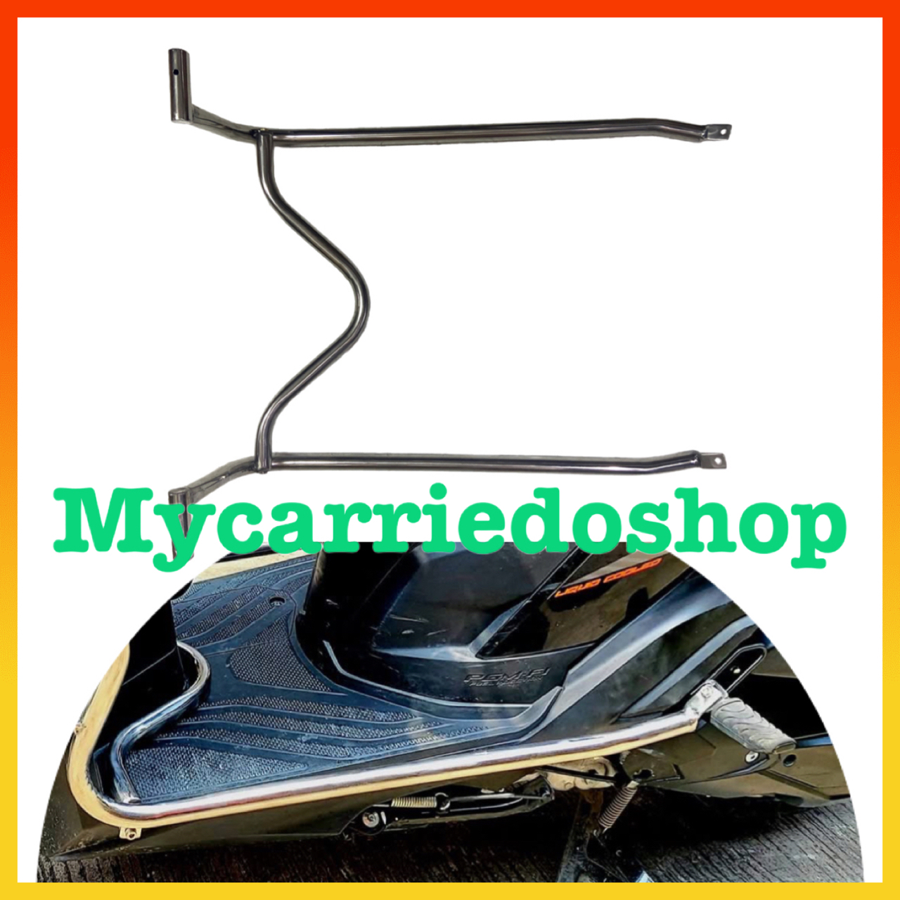 Motorcycles Stainless Steel 304 Half Crash Guard Pair For Honda Click ...