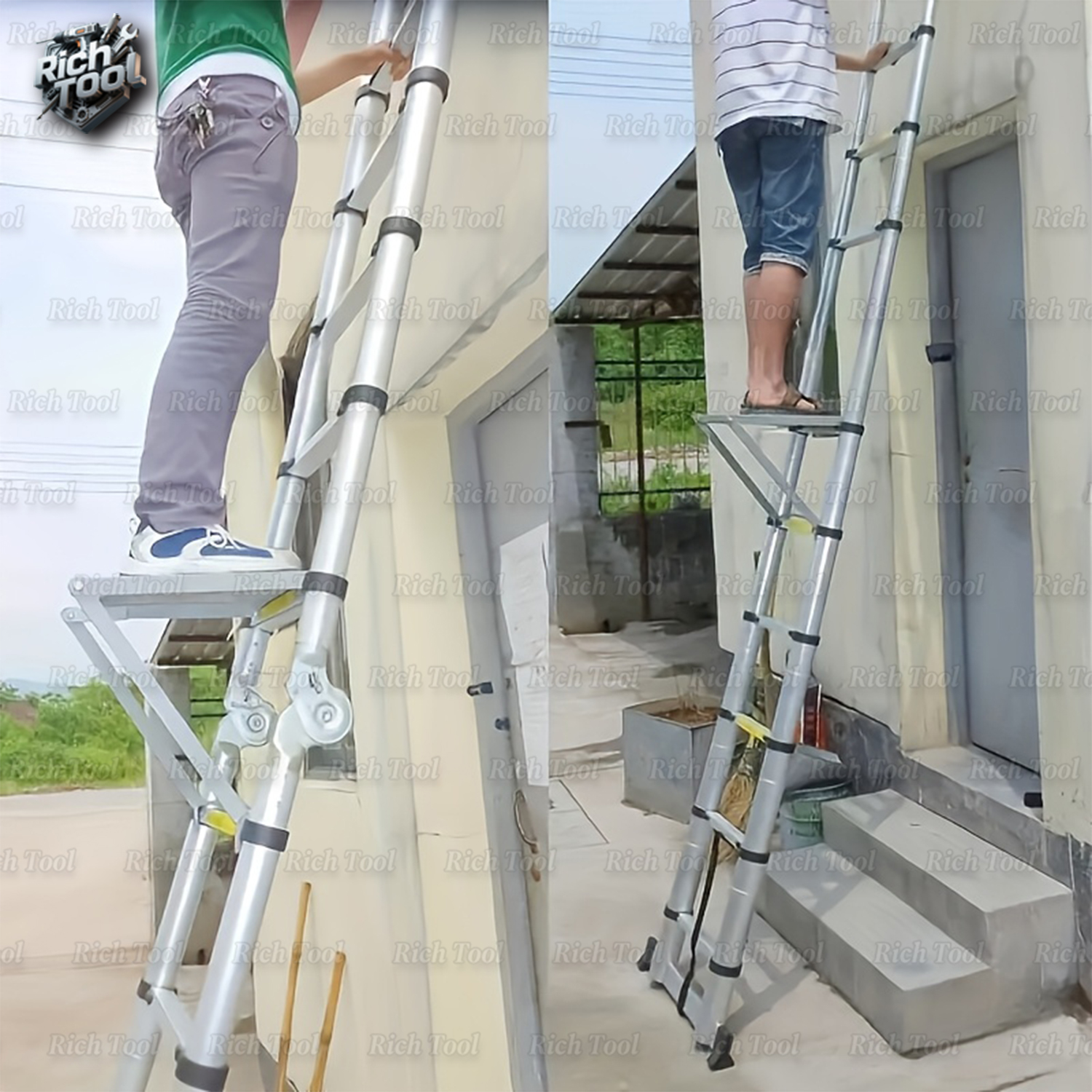 Ladder Work Platform | Foldable, Anti-Slip & Portable Extension para sa ...