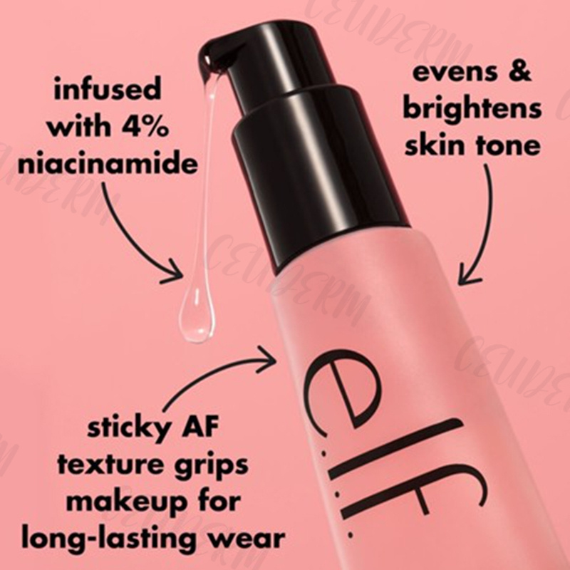 【ELF】Power Grip Primer 24ml with without +4% Niacinamide long-lasting ...