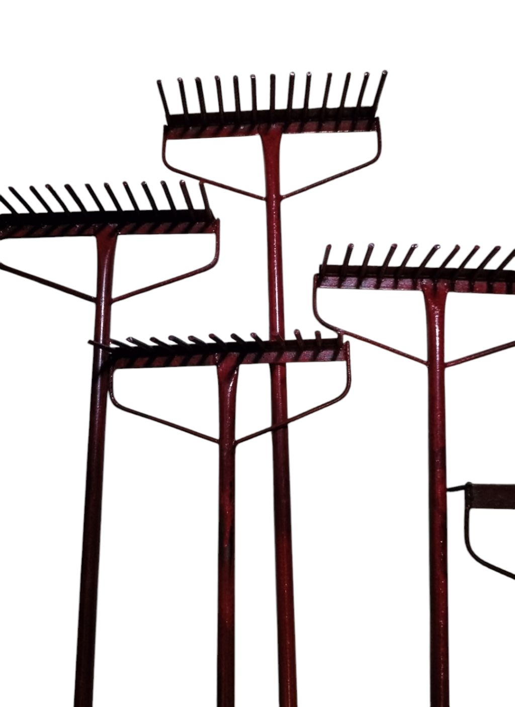 Kalaykay/Garden Rake Heavy Duty 4 ft with 13,14& 15 teeth Stainless ...