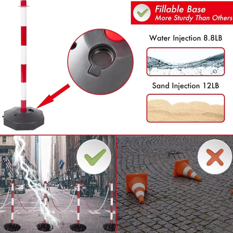 Safety Cone Barrier Post Traffic and Crown Control Management Warning ...