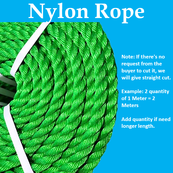 Toyu Nylone Rope 1 Meter 10-12-14-16-18 20mm For Lifting Or Pulling ...