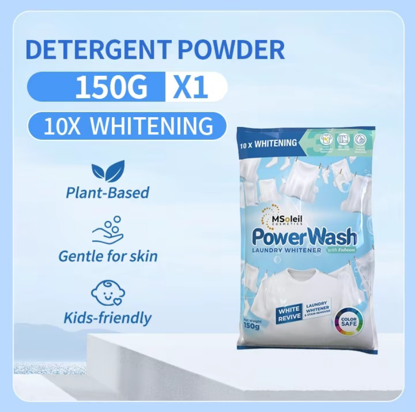 Power Wash Laundry Powder - 1kg Plant-Based Detergent with ...