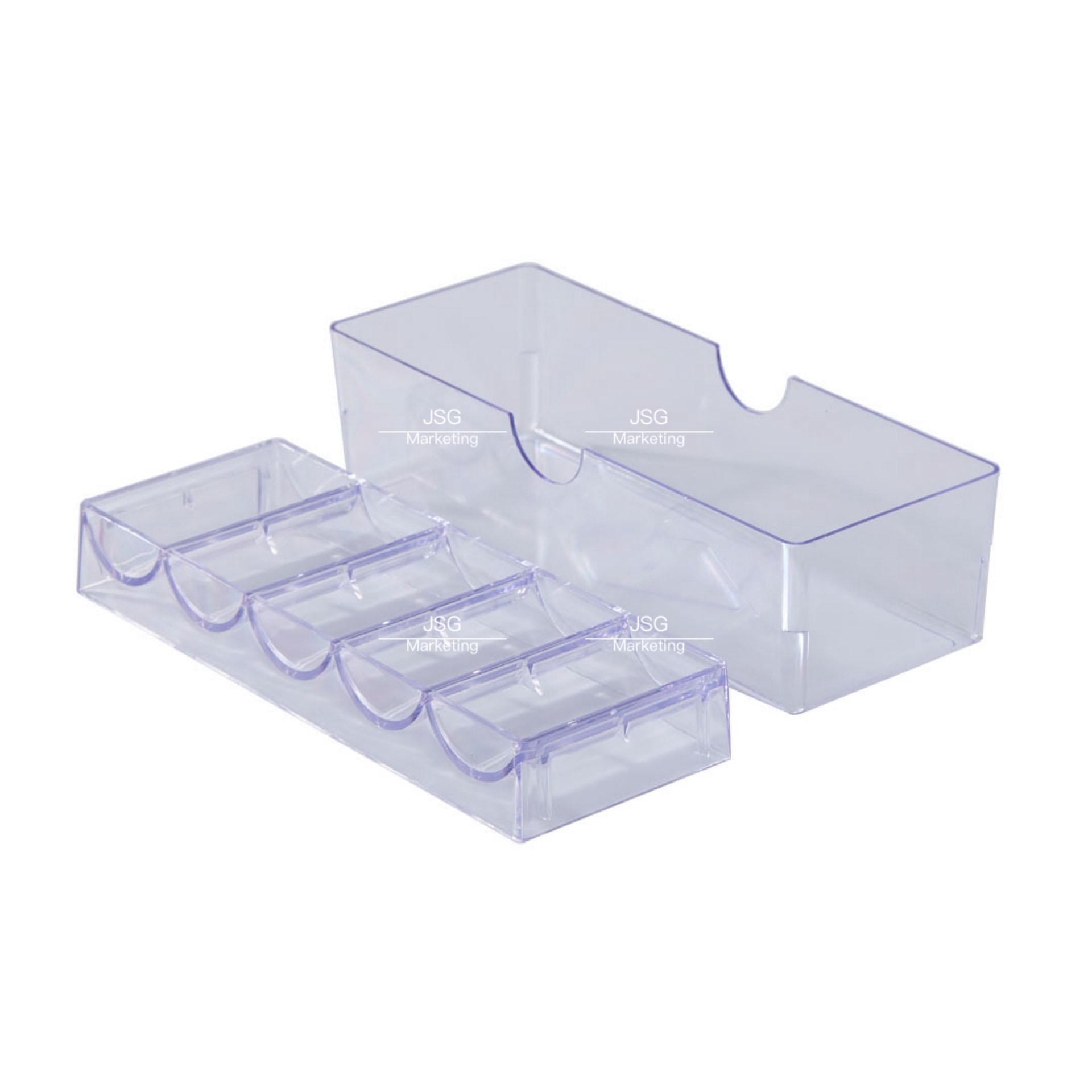 Poker Chip Holder Tray Racks -1Pack Clear Acrylic Chips Rack Case with ...