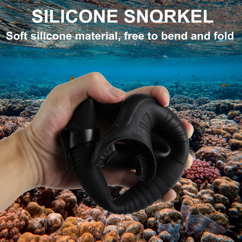 DIVI Folded Snorkeling Set for Adult Diving Mask Snorkel Scuba Diving ...