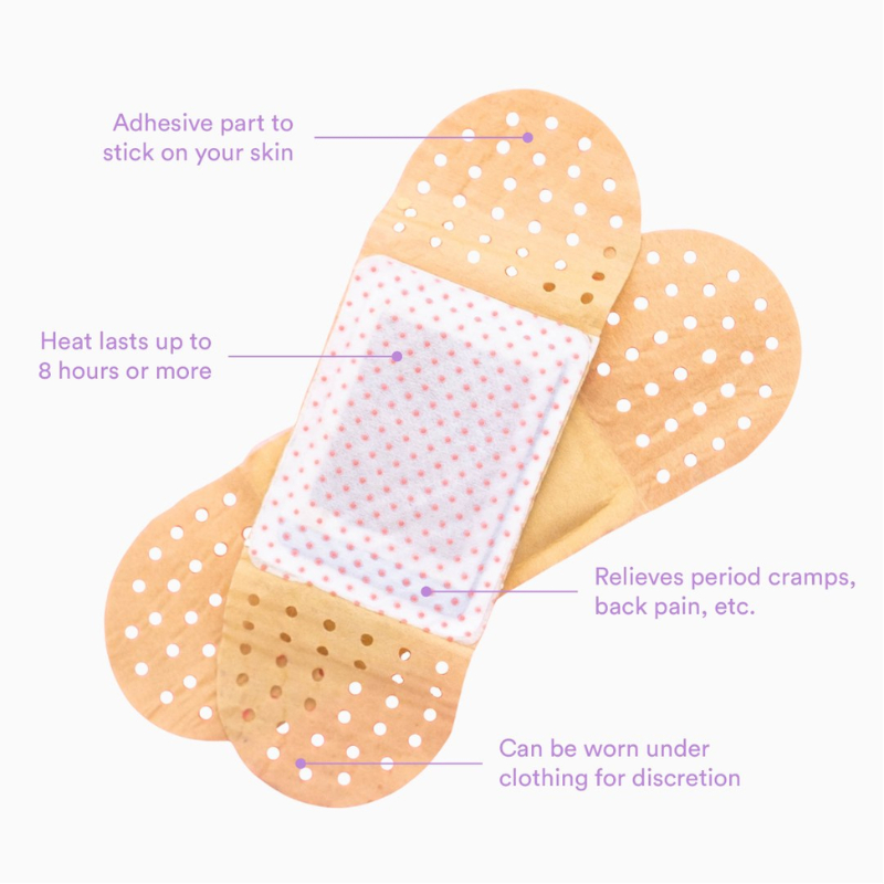 Puff & Bloom Heat Puff Menstrual Patch – Air Activated, 8hr Relief ...