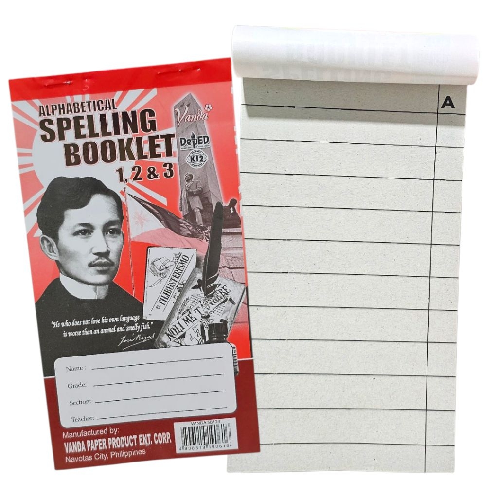 Vanda Alphabetical Spelling Booklet K12 Set of 2 Books | Shopee Philippines