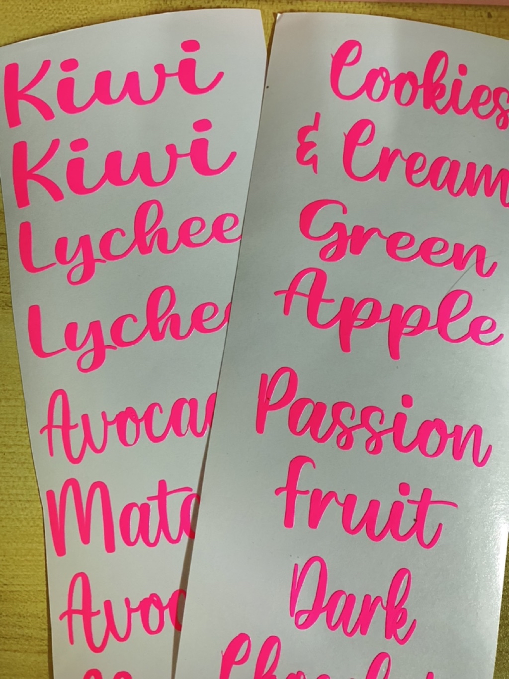 Flavor Decal Sticker Labels for Milk Tea & Coffee Shops | Shopee ...