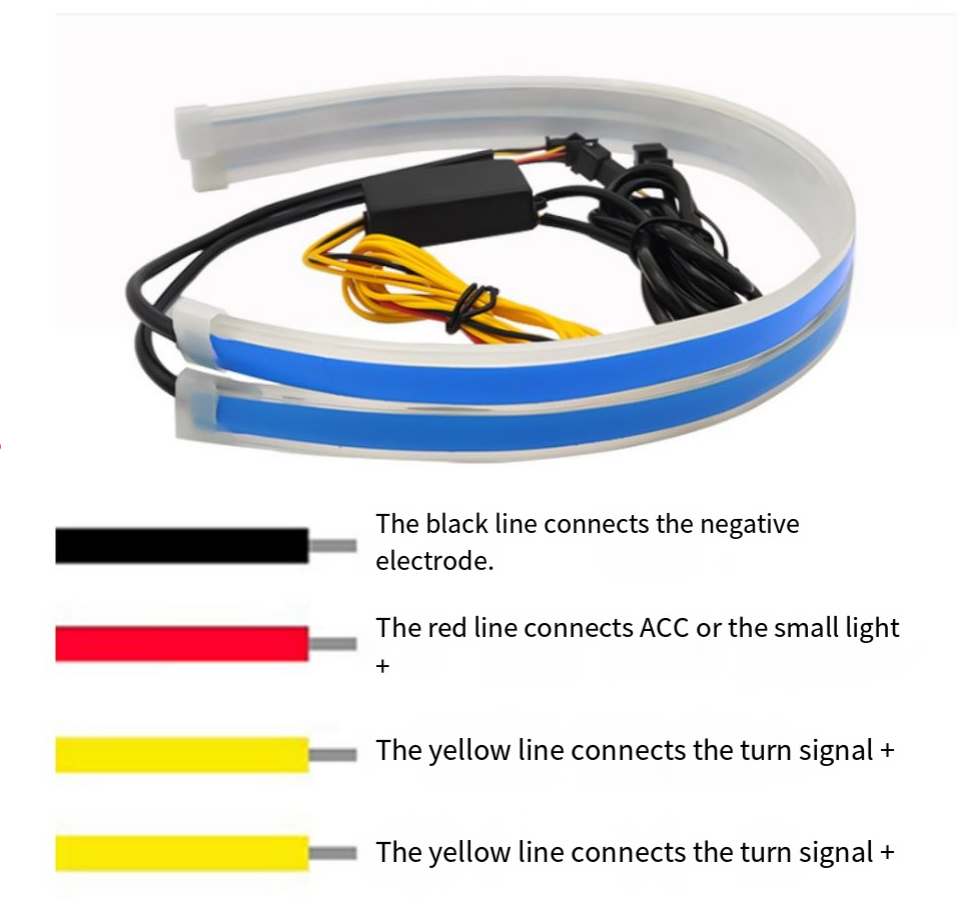 eyeline LED strip light 2 mode DRL turn signal with welcome for ...