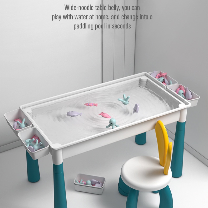 Big Building Blocks Table and Chair Set Multifunction Study Table Gift ...