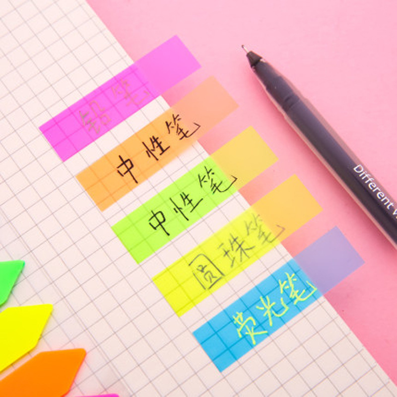5 Colors set sticky notebooks Candy color Convenient using memo notes ...
