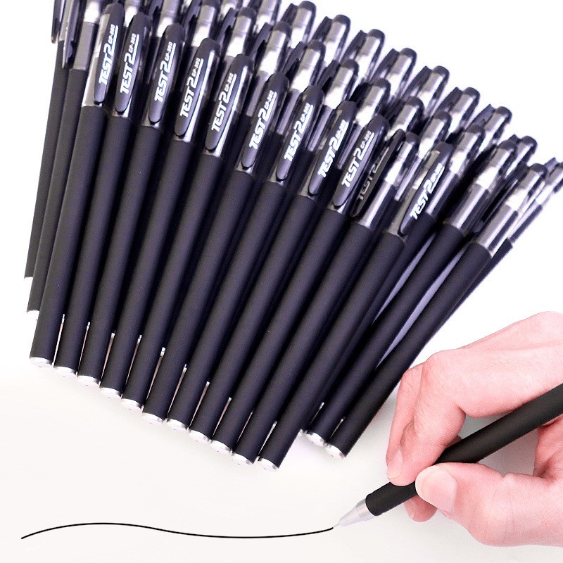 5pen +20 refill ballpen set organizer Carbon Pen Gel pen black 0.5mm ...