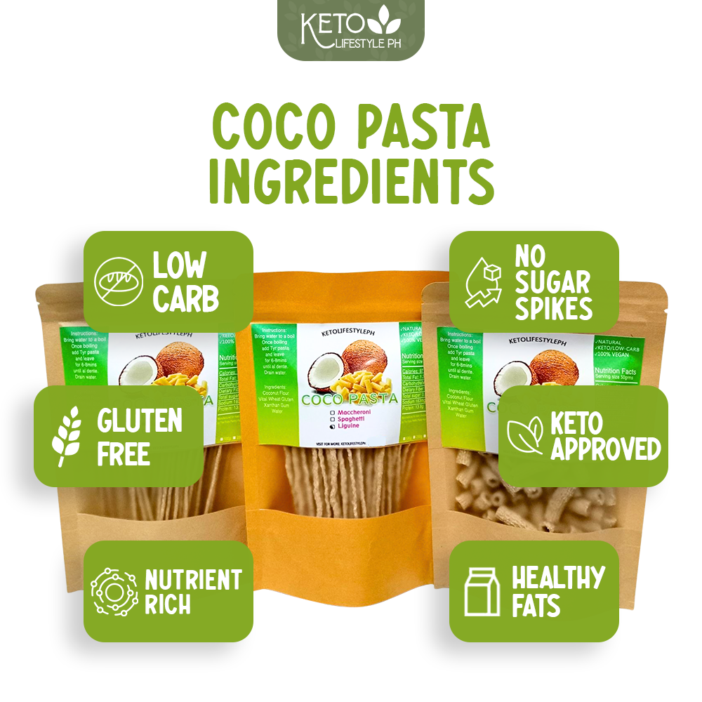 Keto Vegan Coco Pasta 100grams | Shopee Philippines