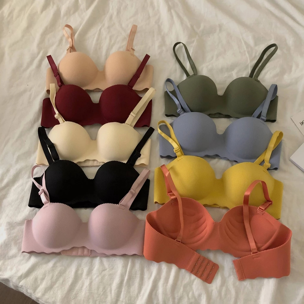 Buy2take1 Korea Womens Lingerie Multi Color Seamless Wireless Soft 