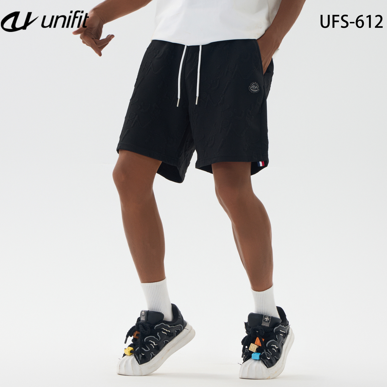 UNIFIT Textured Shorts For Men Above The Knee Casual Shorts Menswear ...