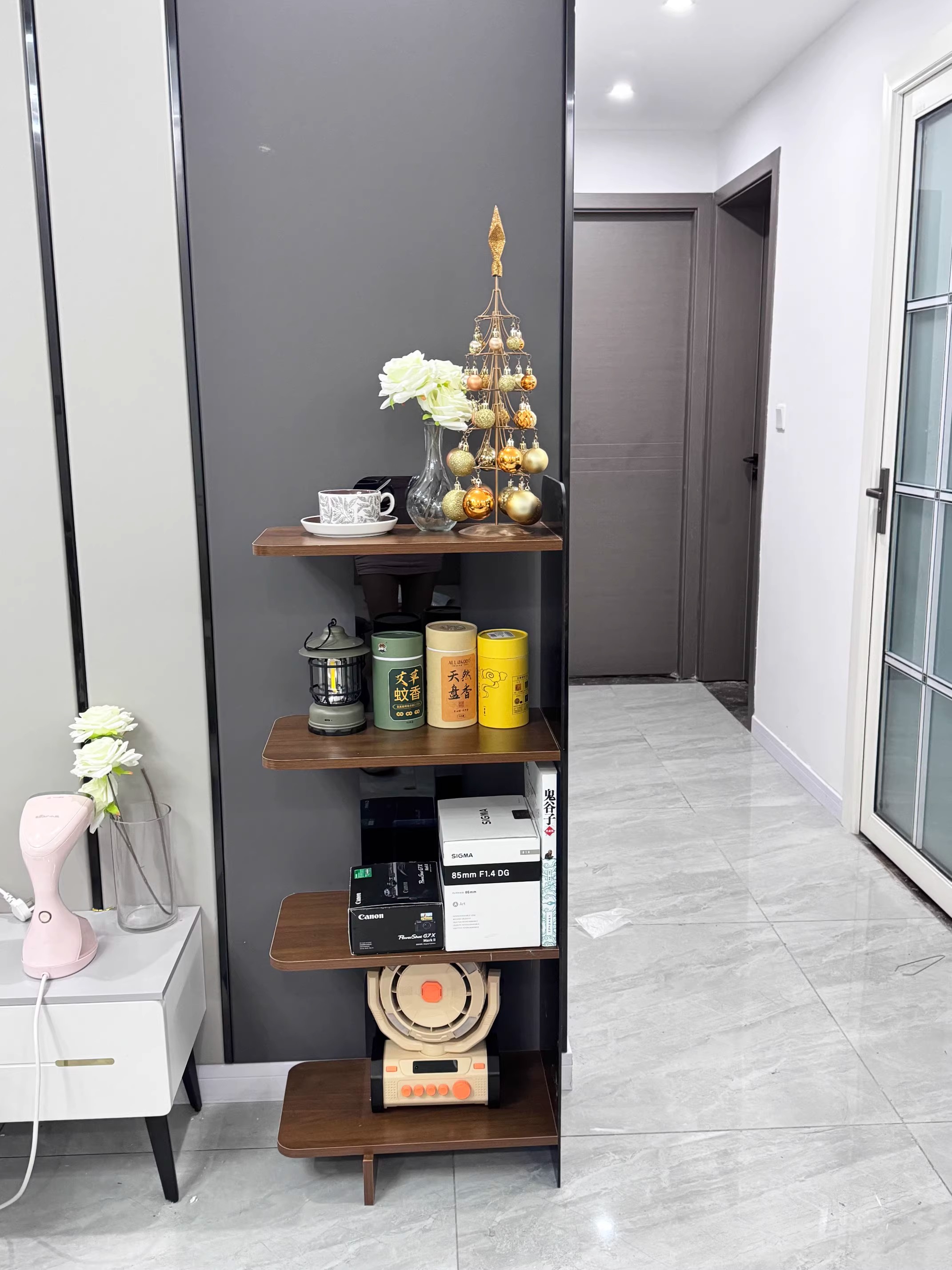 【Ship Today】Wooden Book Shelf Corner Book Rack Multi-Layer Corner ...