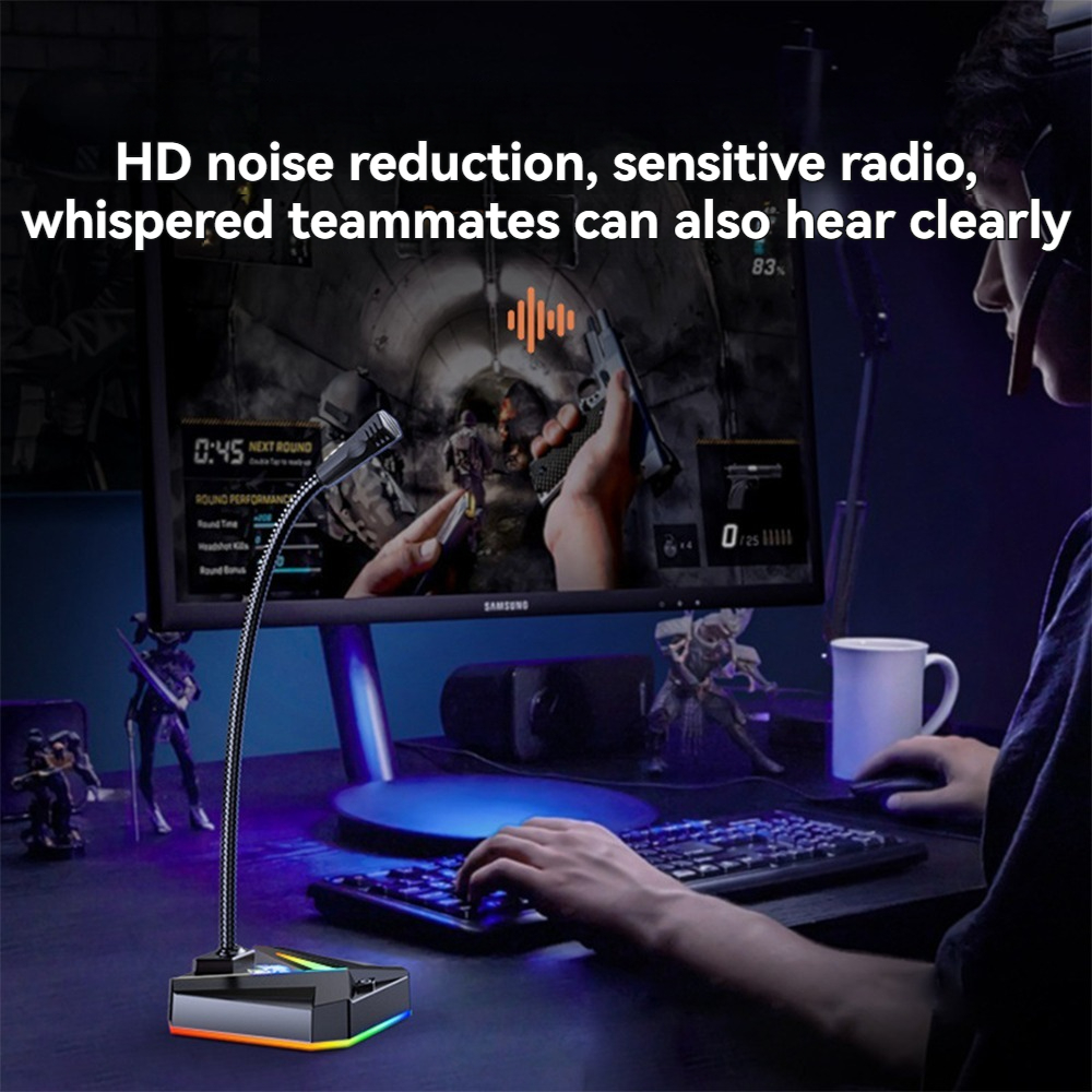 USB Microphone Computer Desktop Plug&Play Microphone Omnidirectional ...
