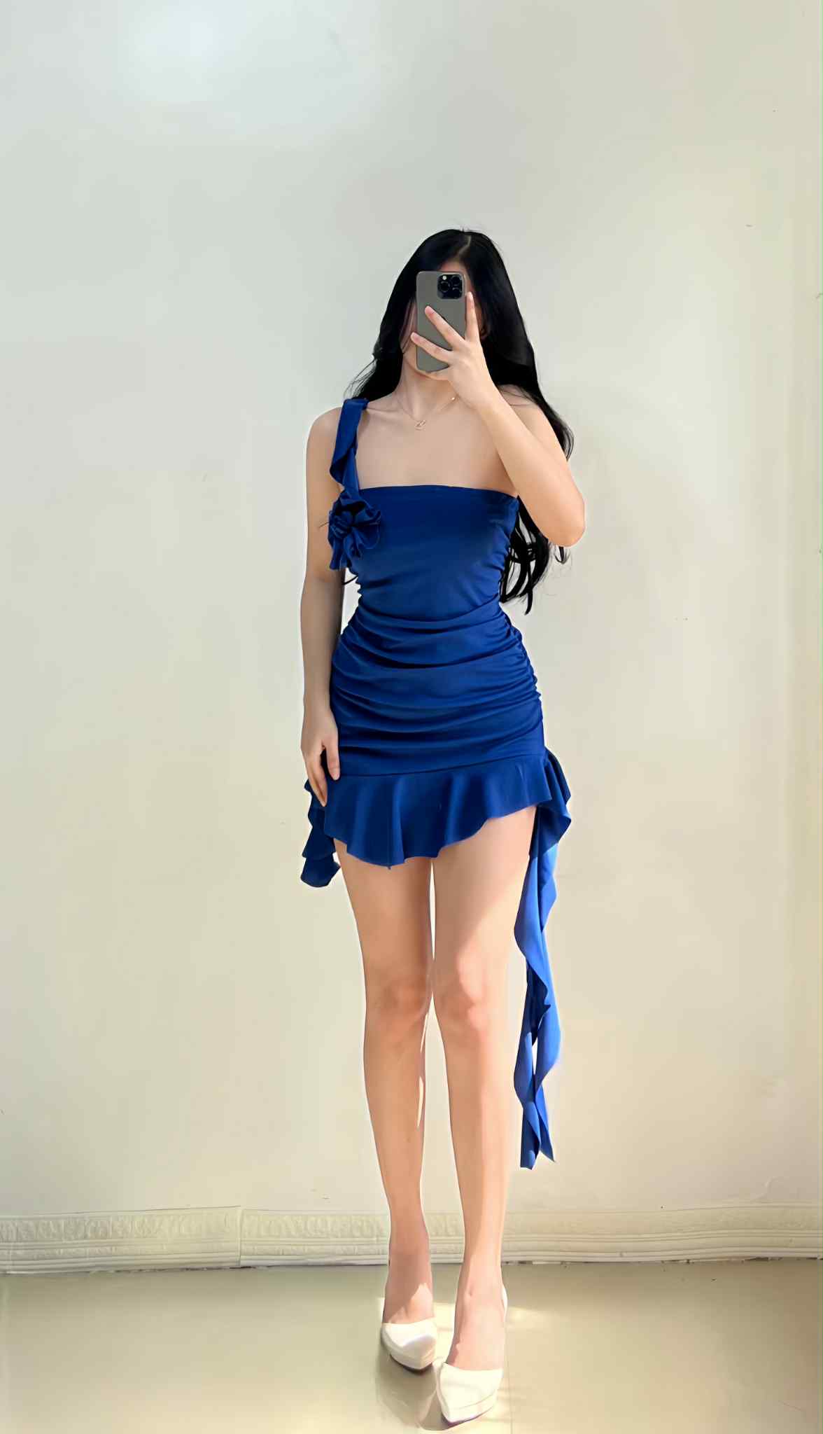 Dress for Woman Korean Sexy Mini Ruffles Designs for Casual and Formal ...