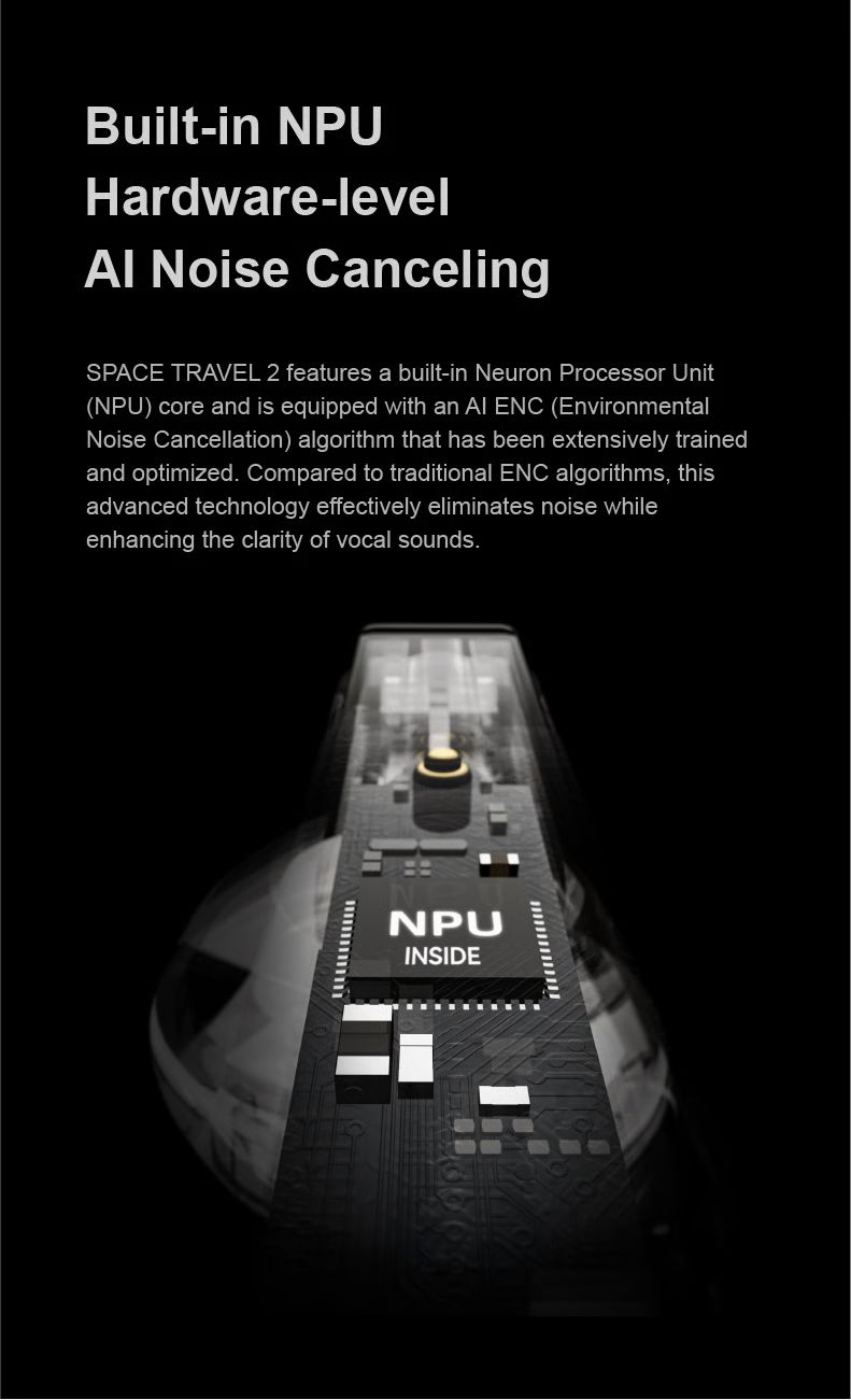 Moondrop Space Travel 2 (TWS) - 13mm Dynamic Driver Bluetooth 6.0 Noise ...