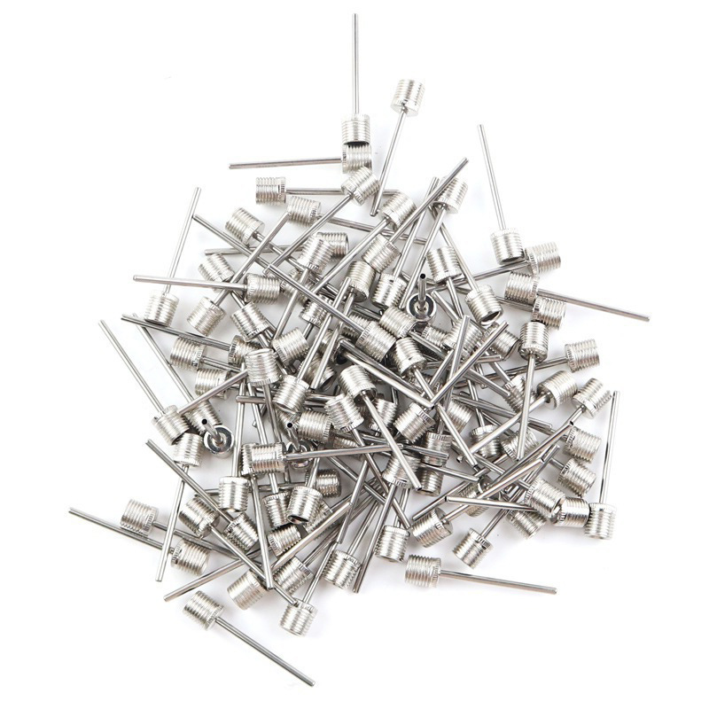 50pcs Pump Pin Bicycle Basketball Soccer Inflatable Needle Stainless ...