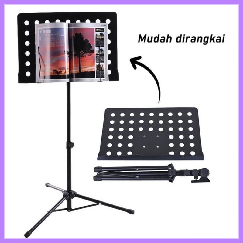 Heart String Music Sheet Stand Portable Lyrics Stand Foldable Liftable ...
