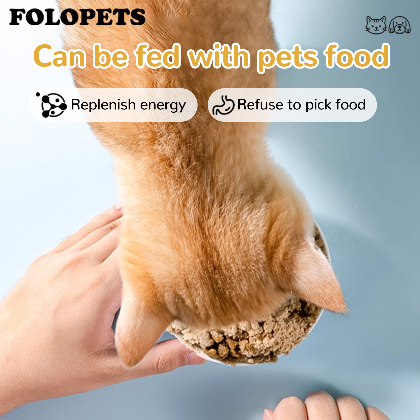 FOLOPETS Pet Appetite Booster for Dogs & Cats ,Freeze Dried Food ...