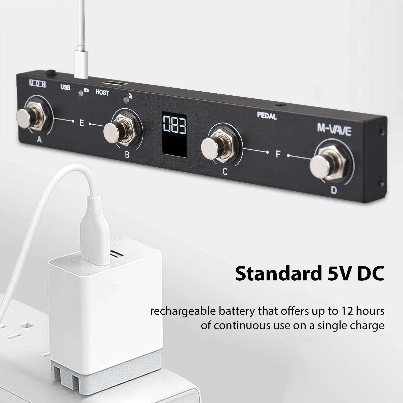 M-VAVE chocolate MIDI BT Wireless MIDI Controller Rechargeable 4 ...