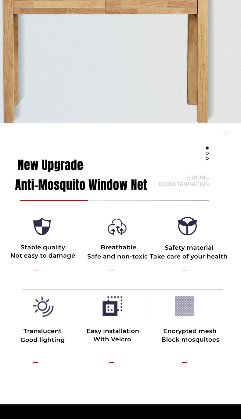 Mosquito Net for Window with Velcro Screen Mesh for Door Insect Self ...