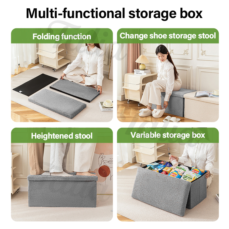 [COD]The folding storage stool is durable and it can be used for ...
