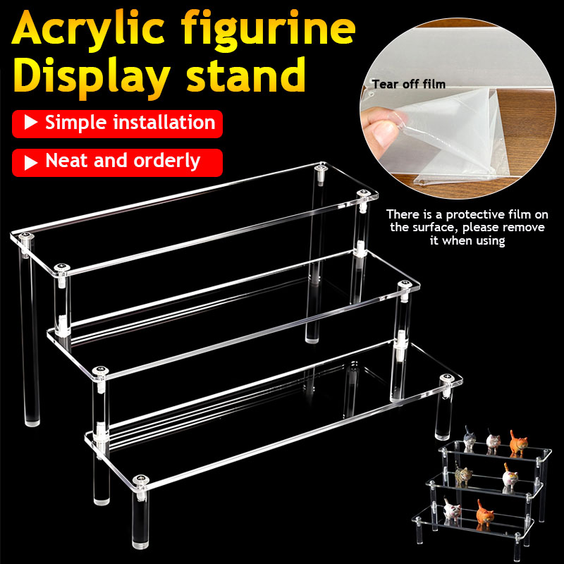 Figurine Acrylic Display Stand Toy Storage Figure Display Rack Jewelry ...
