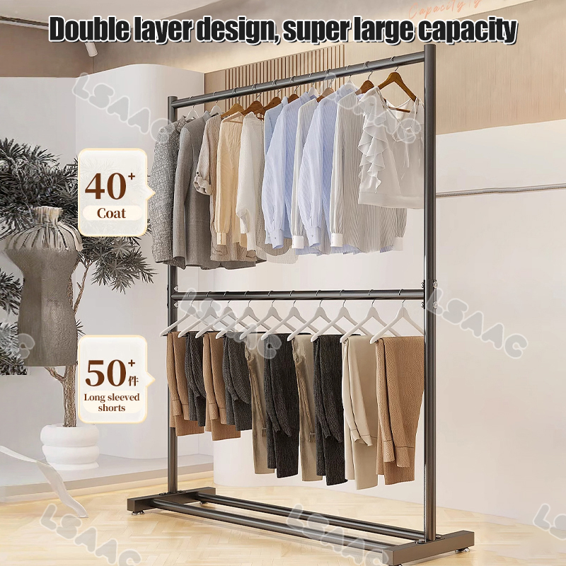 2 Layer Clothes Rack Sampayan Stainless Drying Rack Indoor Outdoor ...