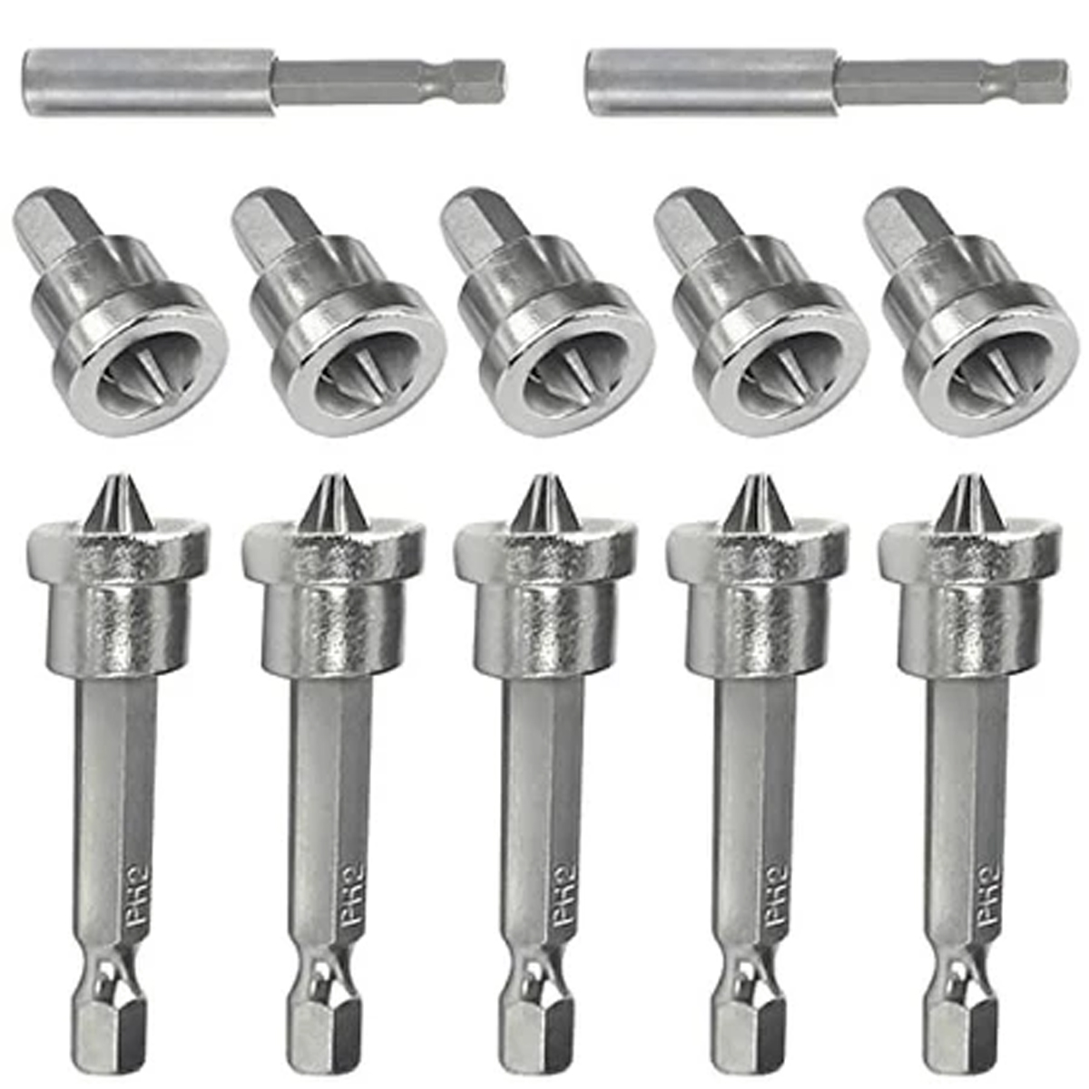 5/6/10PCS Magnetic Positioning Screwdriver Bits Head 25/50mm ...