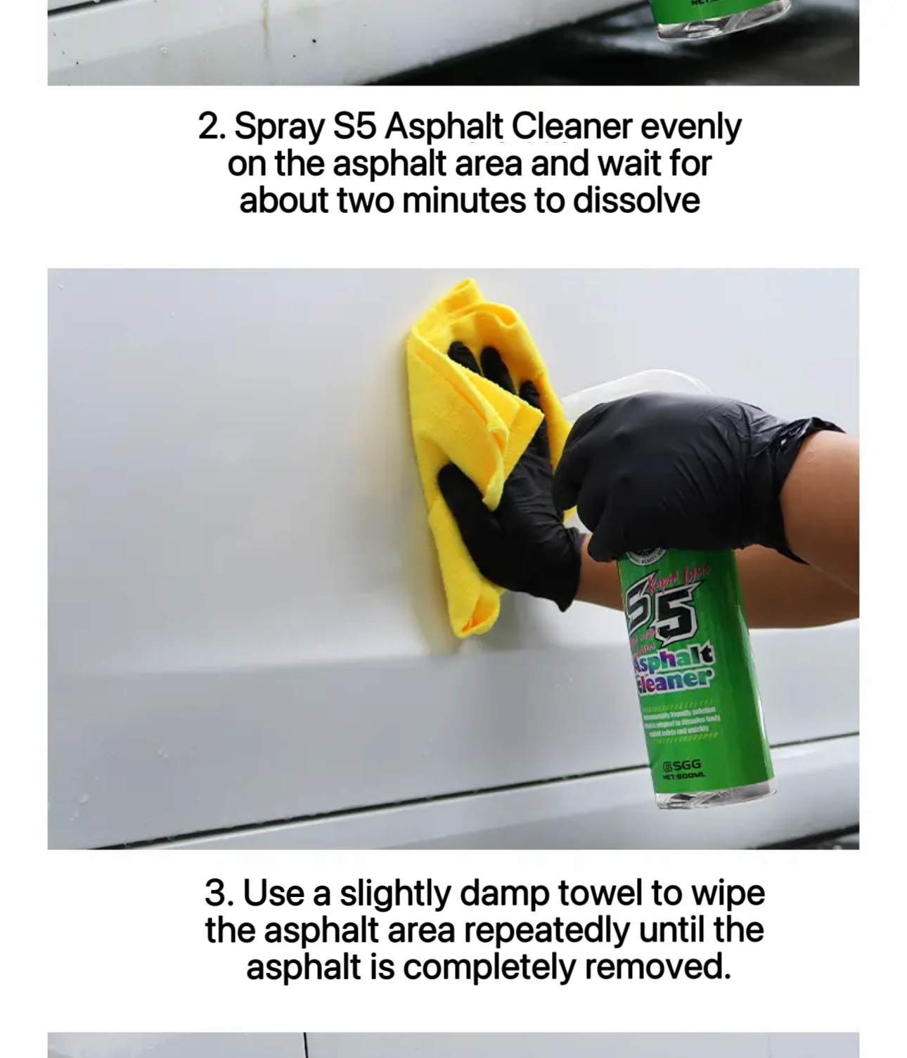 SGG S5 Asphalt Cleaner Tar Adhesive Sticker Glue Remover 500ml | Shopee ...
