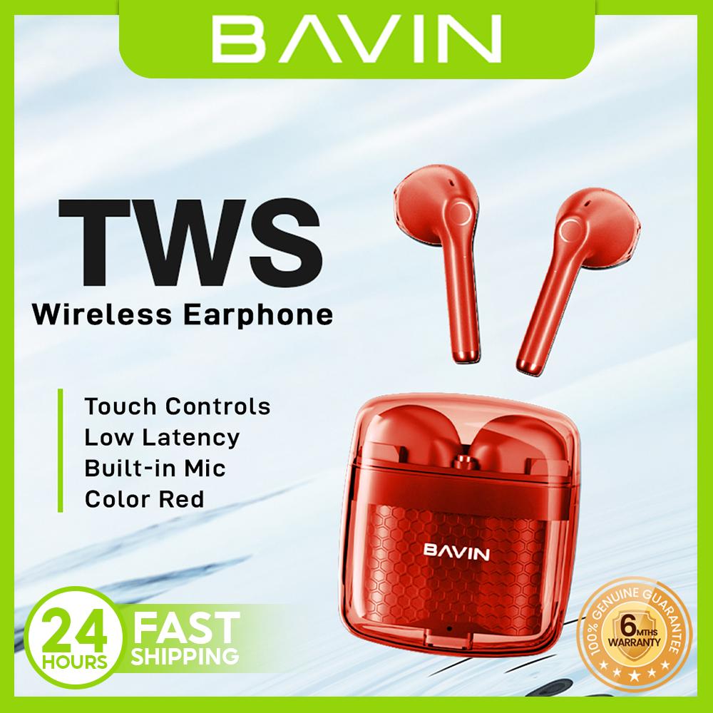 BAVIN BA55 300mAh TWS Bluetooth Wireless Earbuds w/Touch Control & Long ...