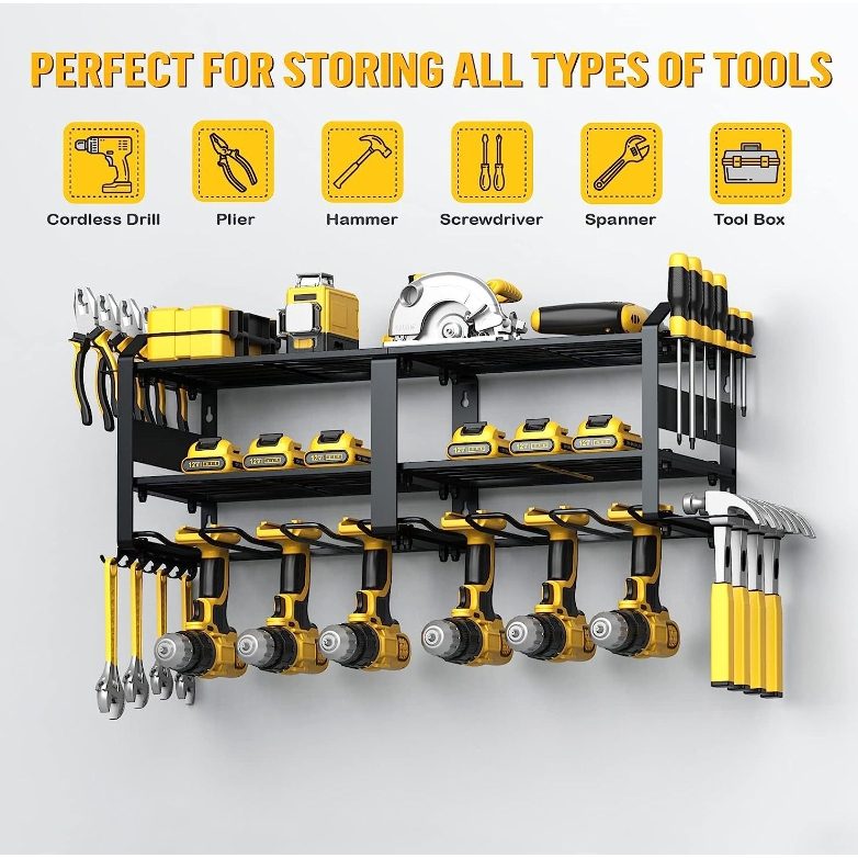 Heavy Duty Drilling Rack Metal Tool Rack for Cordless Power Tool ...