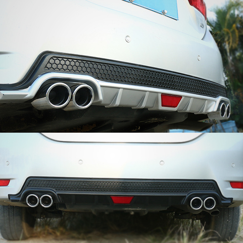 Car Rear Rear Bumper Diffuser Universal Lip Anti Bump Scratch High ...