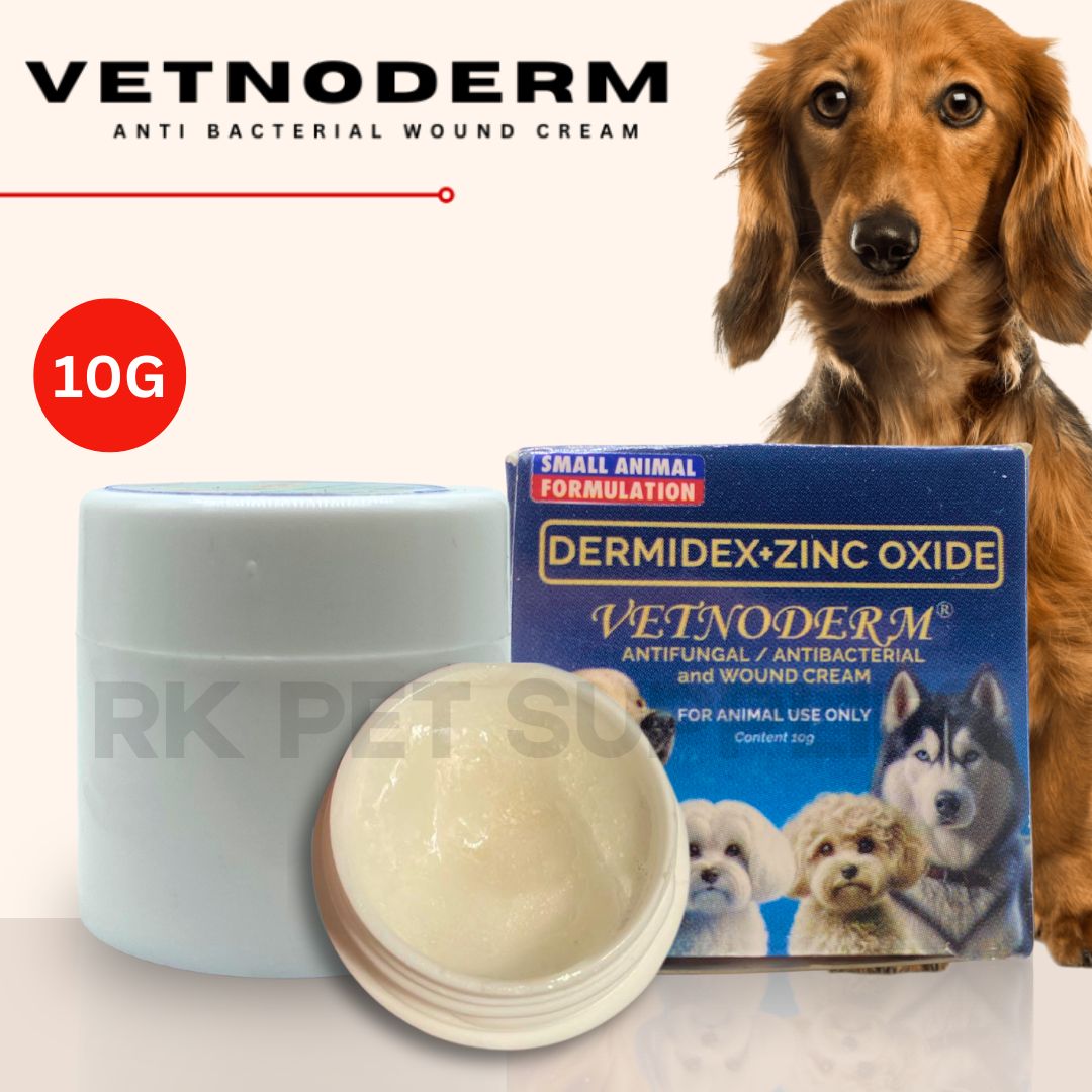 (New Packaging) 10g Vetnoderm Wound Cream Antifungal and Antibacterial ...