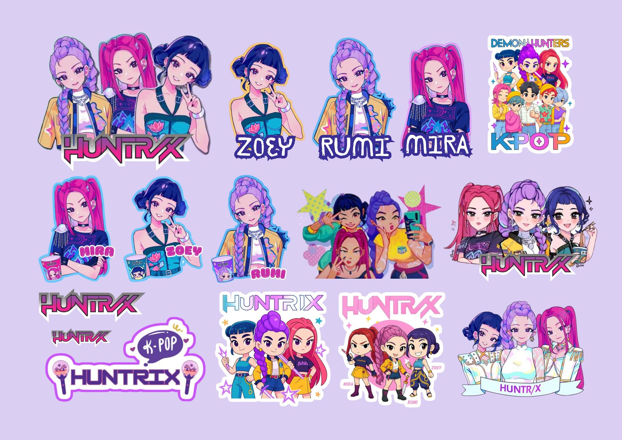 KPOP Demon Hunters Sticker | Shopee Philippines