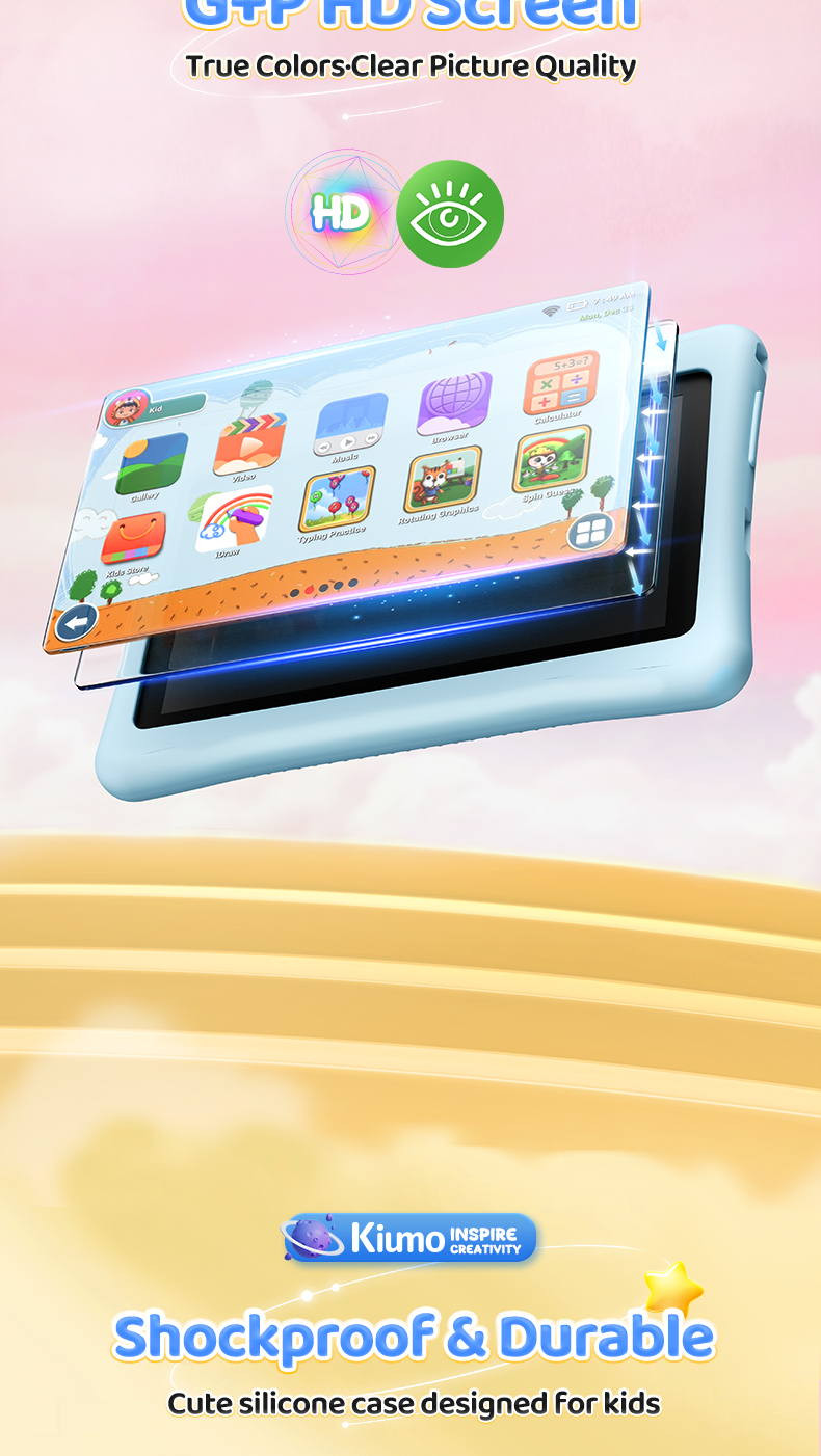 Kiumo Android 13 Newly Upgraded M901 Children's Learning Tablet ...